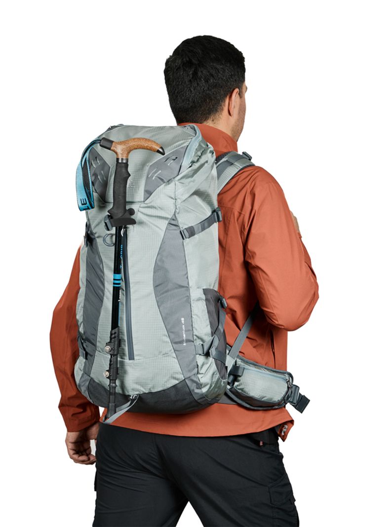 Mochila de Trekking Momentum 3 Compartimientos Teal-2