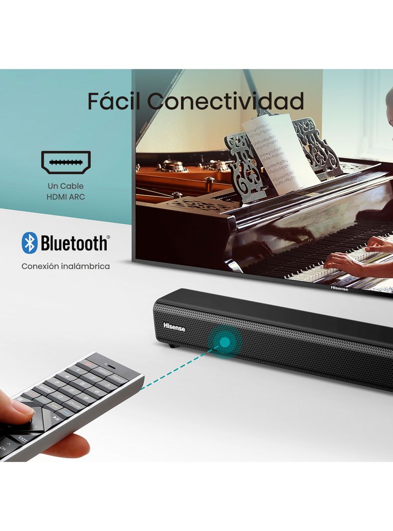 LED Smart TV 50'' 4K UHD 50A6N + Soundbar HS205-7
