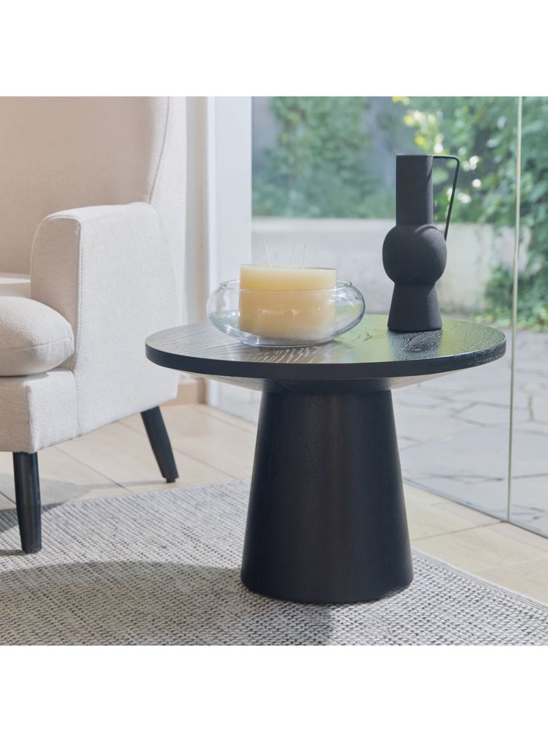 Mesa de Centro Redonda Blackburn 55.8x55.8 cm Negro-4