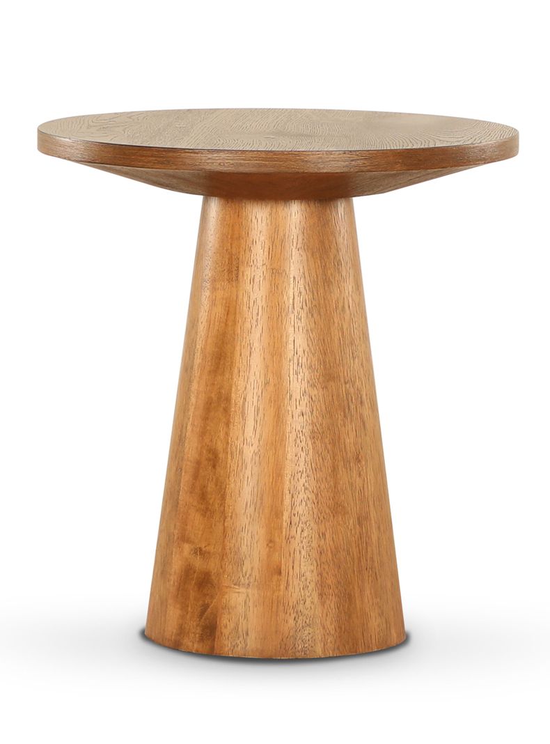 Mesa de Centro Redonda Blackburn 50x50 cm Roble-0