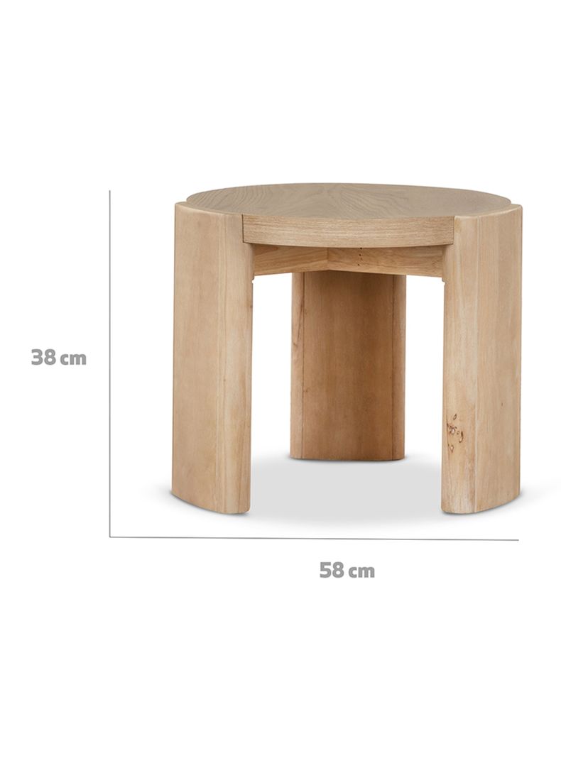 Mesa Lateral Redonda Denmark 50.8x50.8 cm-1