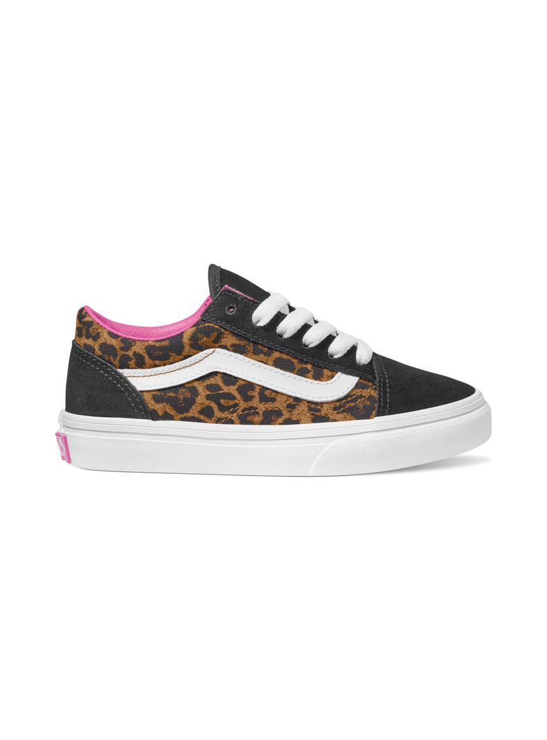 Zapatilla Urbana Jr. Animal Print  Old Skool Cuero Unisex-0