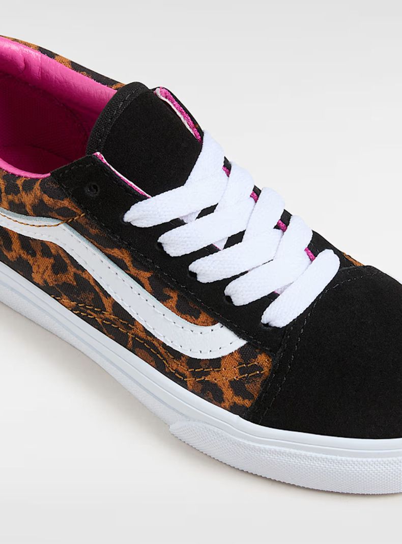 Zapatilla Urbana Jr. Animal Print  Old Skool Cuero Unisex-2
