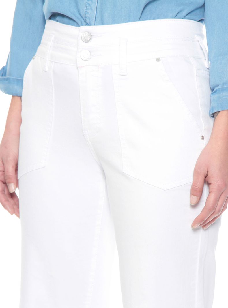 Pantalón Crop Cargo Tiro Alto Pretina Media 2 Botones-2