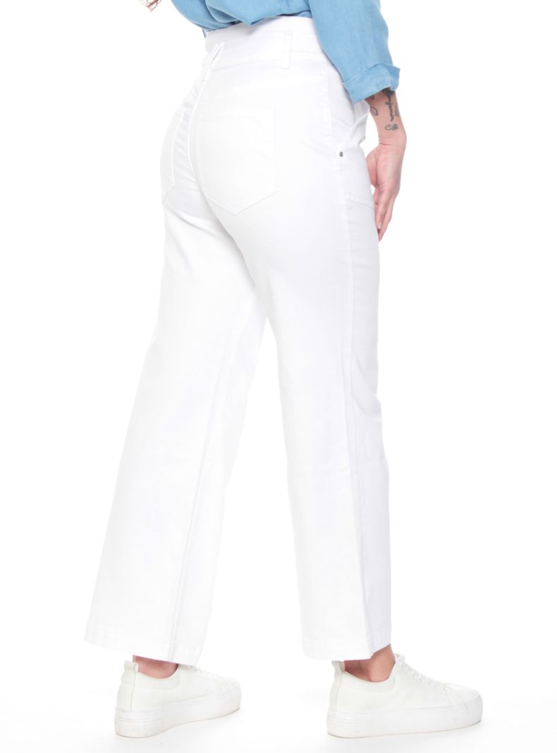 Pantalón Crop Cargo Tiro Alto Pretina Media 2 Botones-1