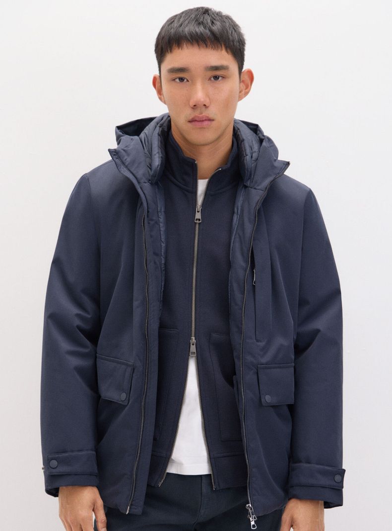 Chaqueta Capucha Algodón