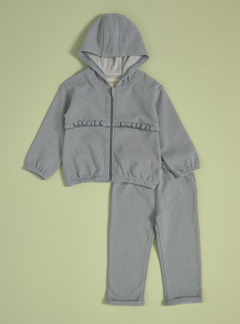 Conjunto de Polerón y Jogger Rayados