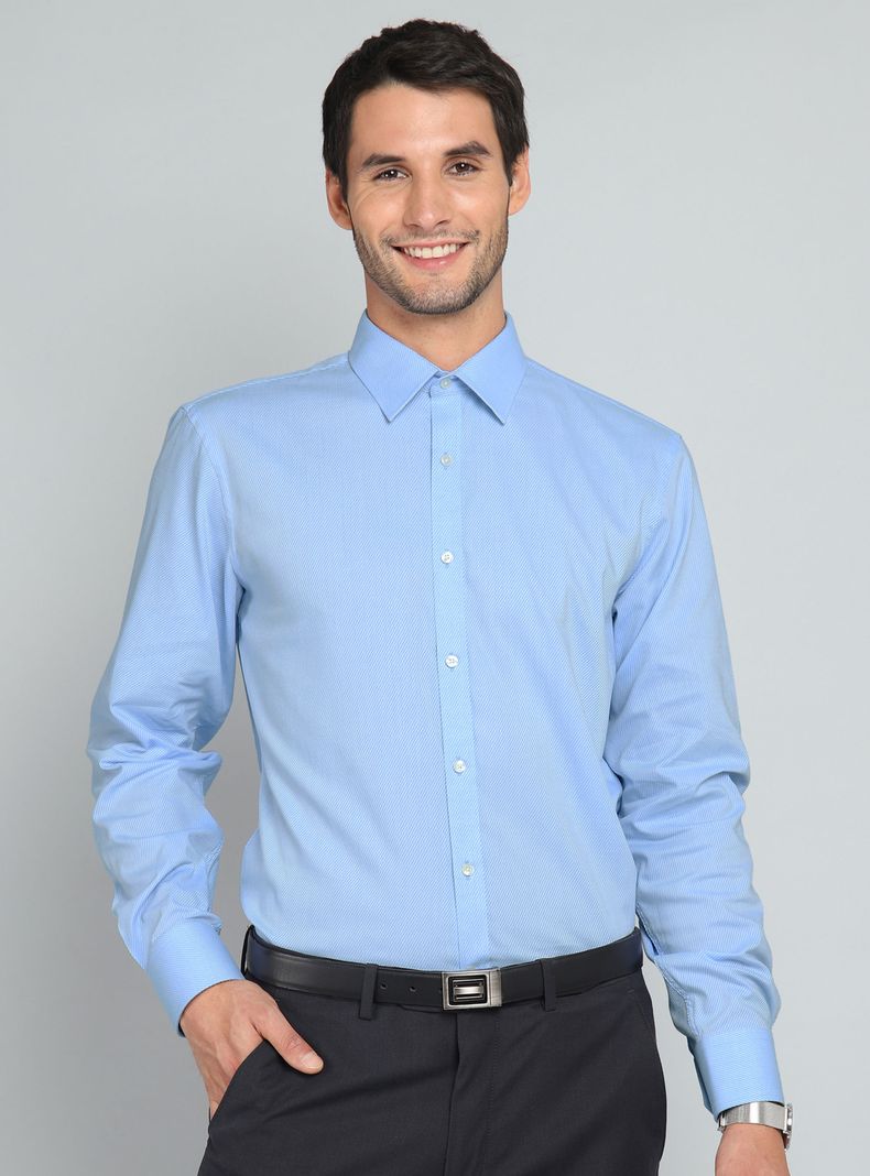 Camisa Formal Liso Manga Larga