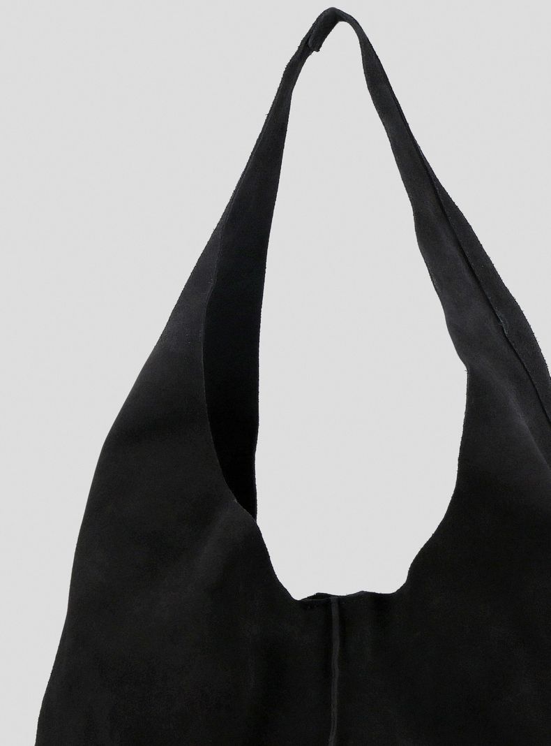 Cartera Hobo Bag Gamuza Negro C del Pilar-4