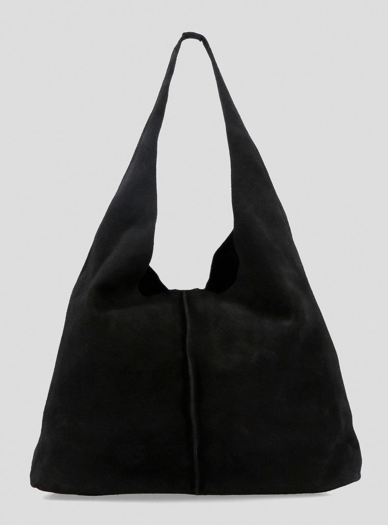 Cartera Hobo Bag Gamuza Negro C del Pilar-2