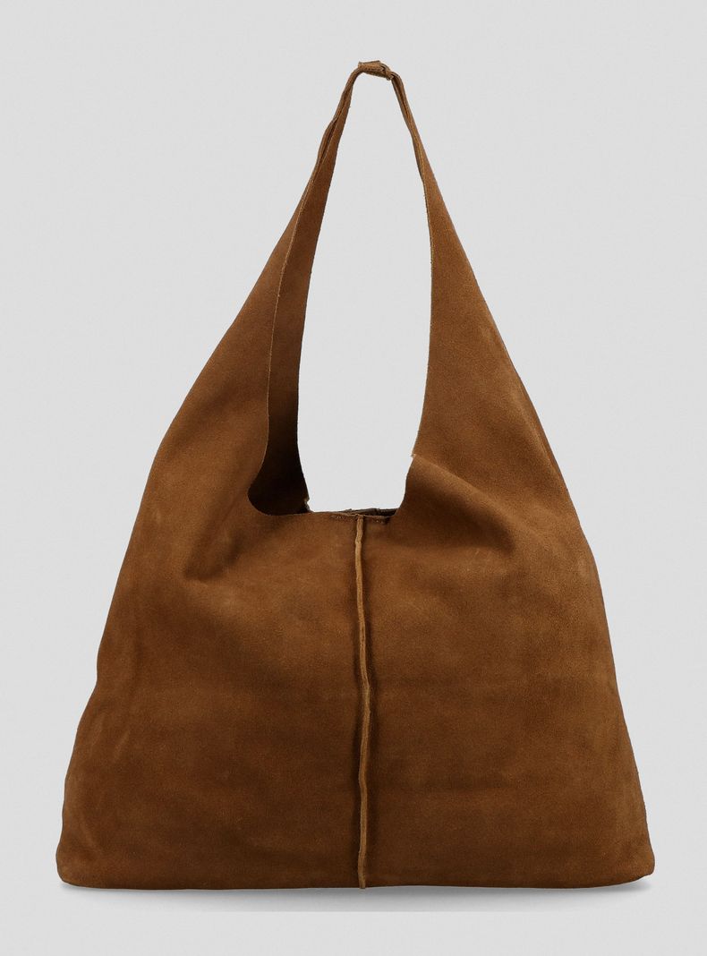 Cartera Hobo Bag Gamuza Beige C del Pilar-2
