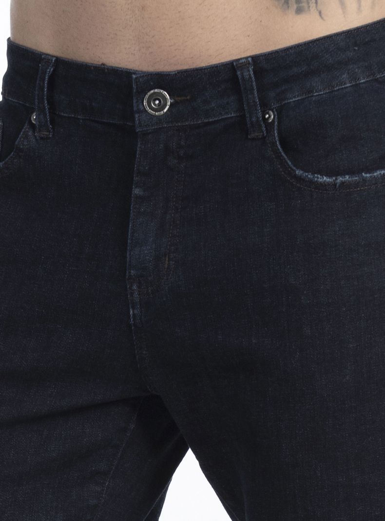 Jeans Straight Tiro Medio Raw-2