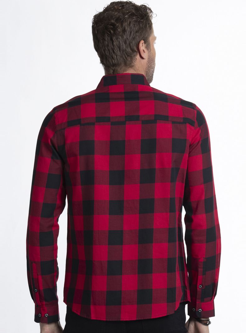 Camisa Regular Cuadros Poplin-1