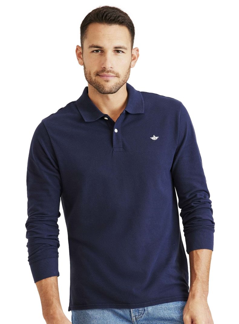 Polo Manga Larga Slim Classic-0