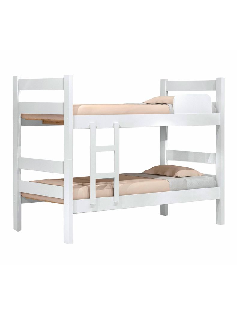 Camarote Litera Desmontable Prisma 1 Plaza Blanco MDF 160 kg