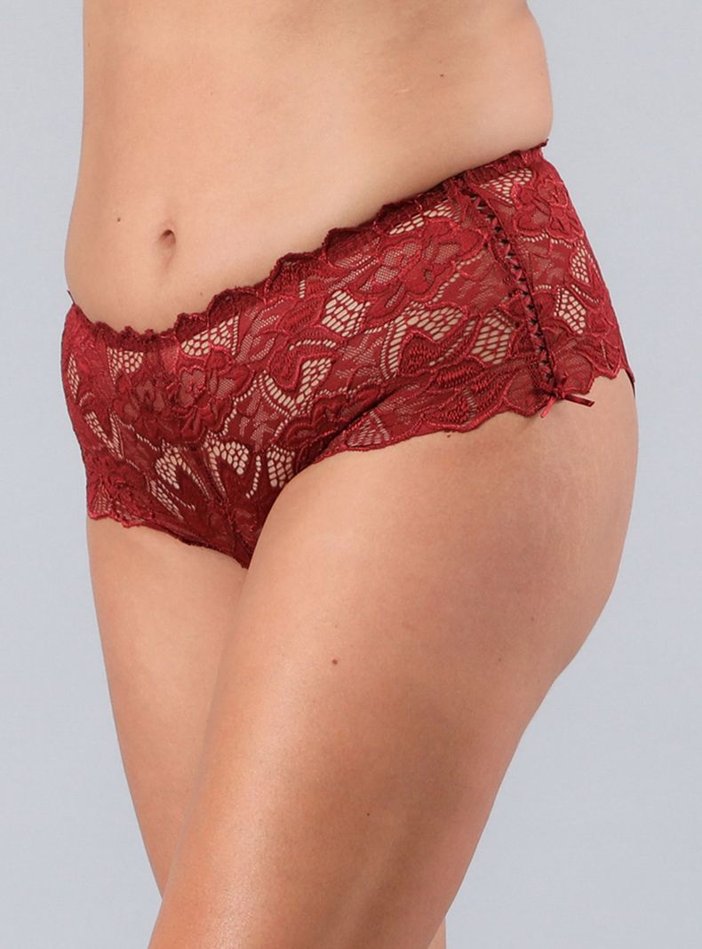 Pantaleta con Encaje Pasamanería y Licra I25-1733-0