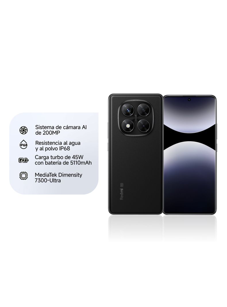 Smartphone Redmi Note 14 Pro 5G 256GB 6.6" Negro Liberado-1