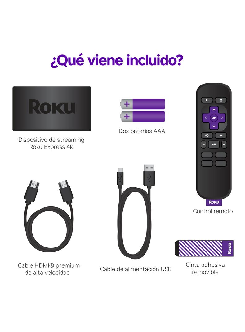 Roku Express 4K 2021 Reproductor de Streaming-4