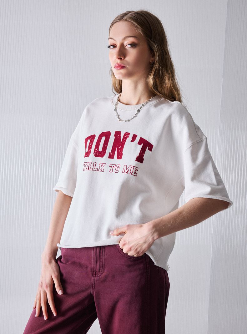 Polera Estampado Frontal Moda