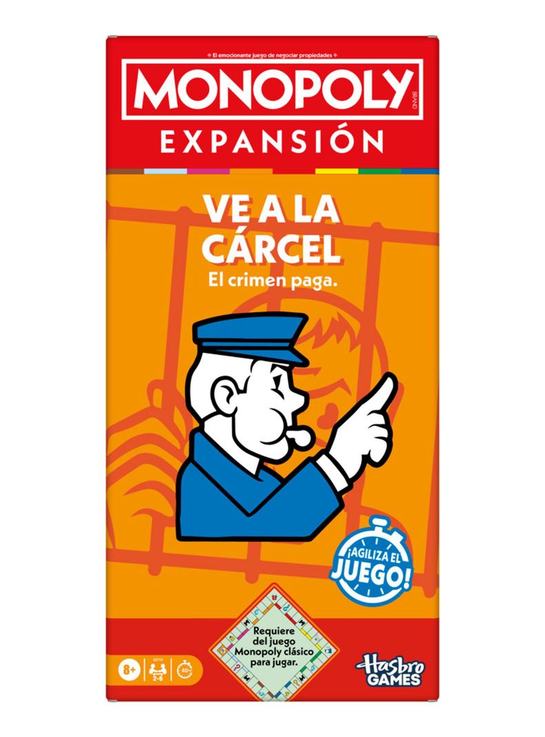 Juego de Mesa Monopoly Expansión Ve a la Cárcel