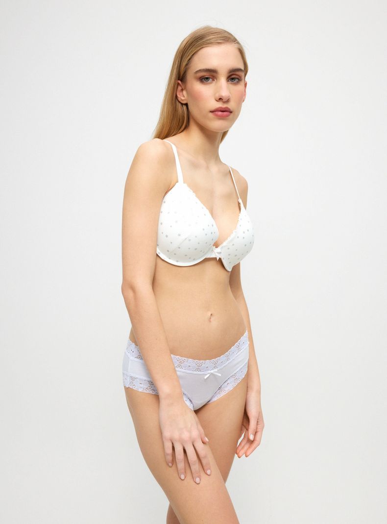 Calzón Bikini Algodón Forma en Bordes-2
