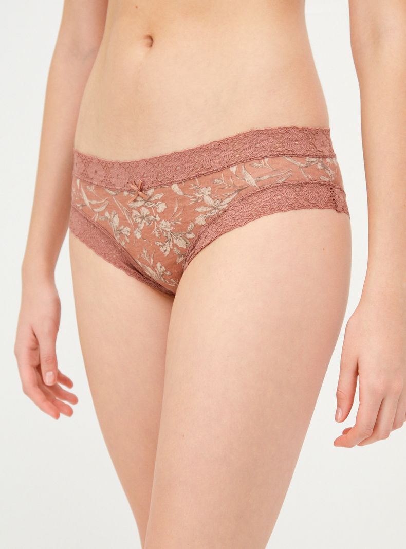 Calzón Bikini Algodón Forma en Bordes