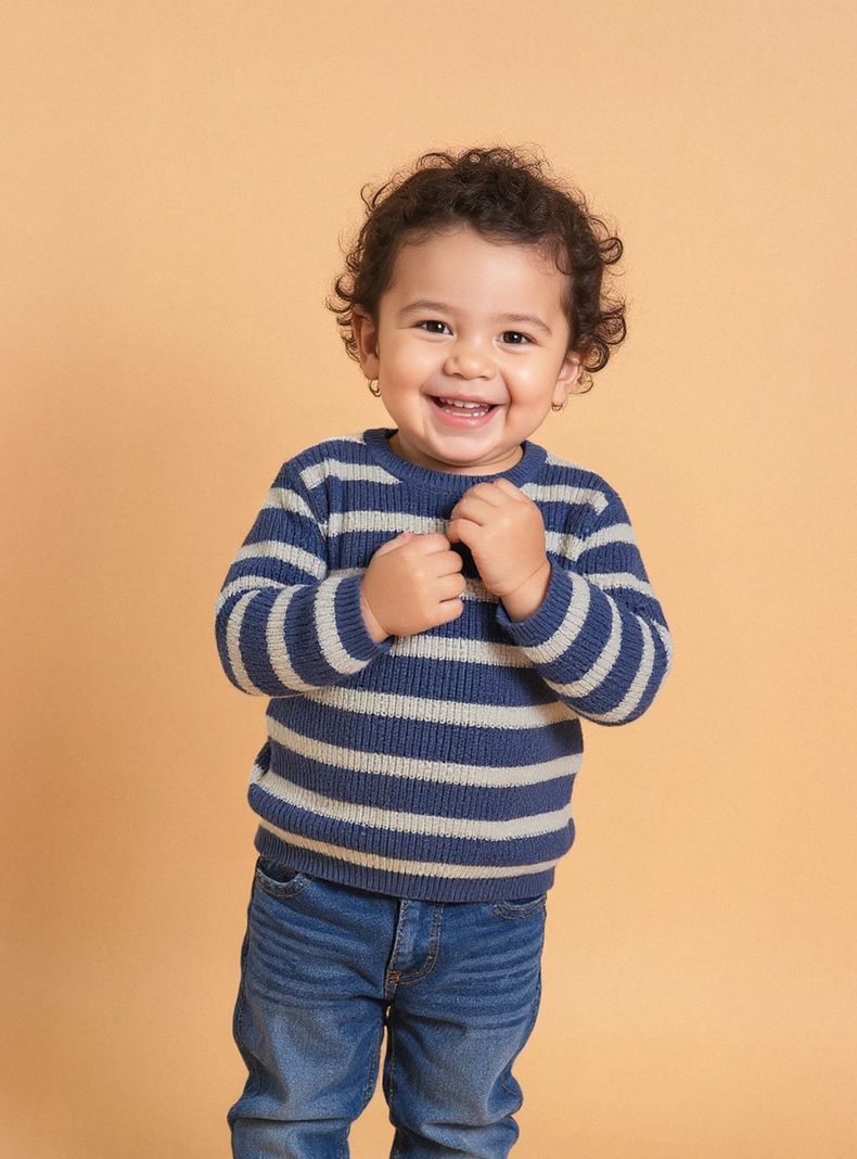Sweater Rayado Completo