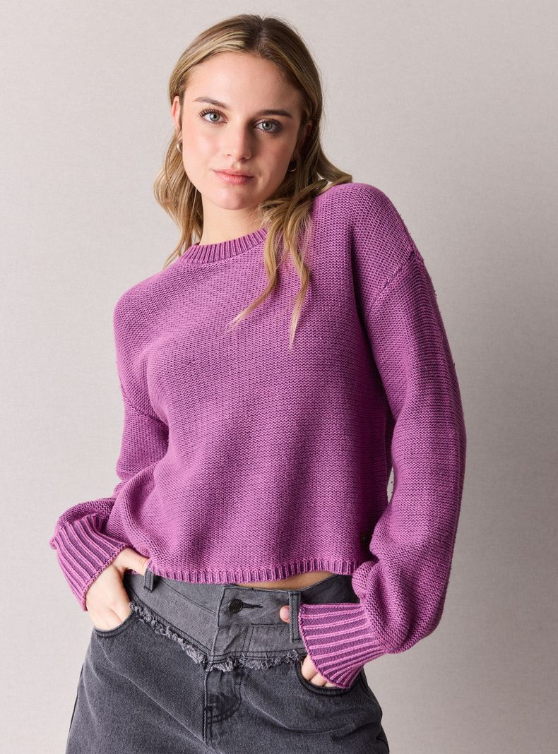 Sweater Básico con Lavado