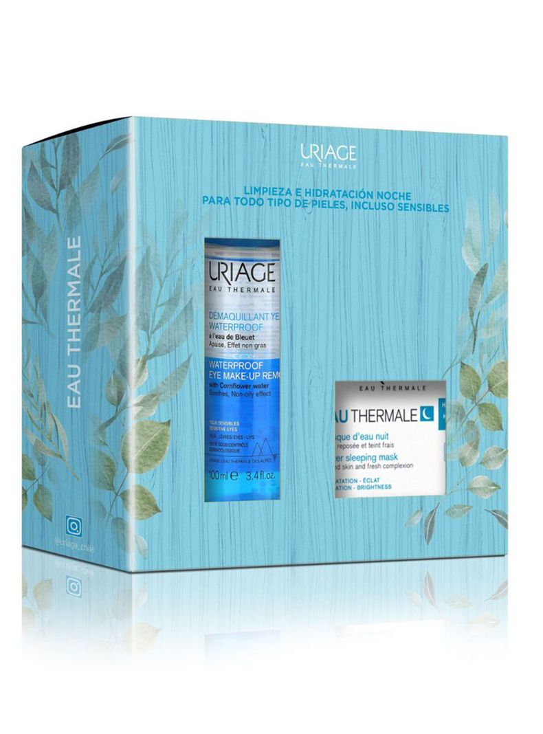 Set Eau Thermale Máscara de Agua de Noche + Desmaquillante de Ojos Waterproof 100ml-1