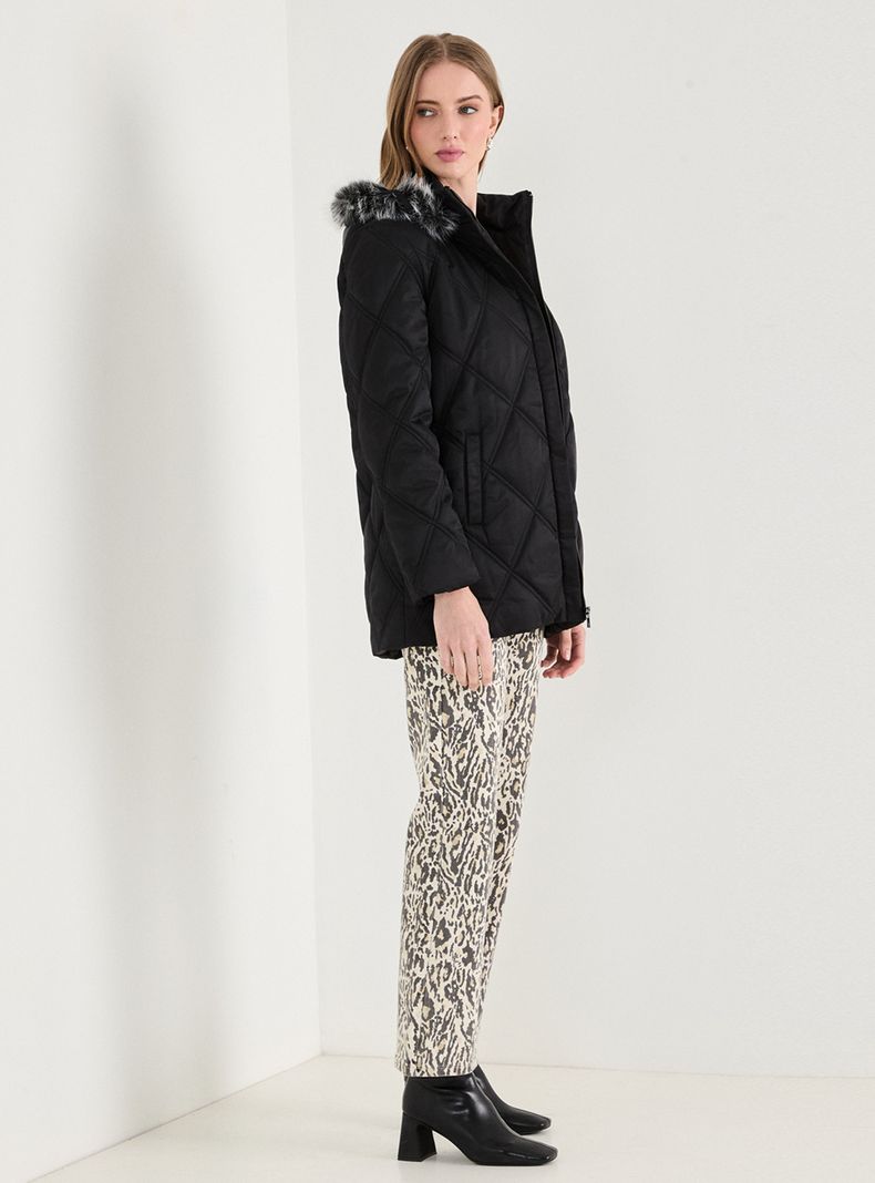 Parka Larga con Gorro Desmontable-3