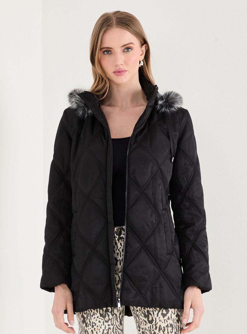 Parka Larga con Gorro Desmontable-0