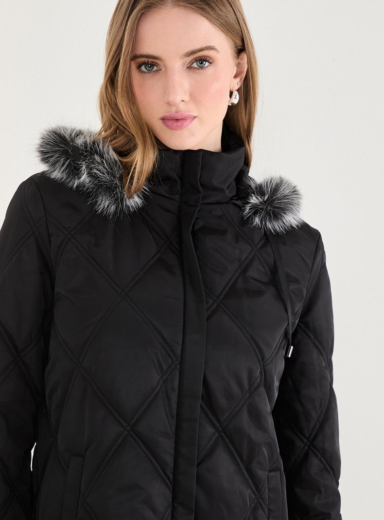Parka Larga con Gorro Desmontable-2