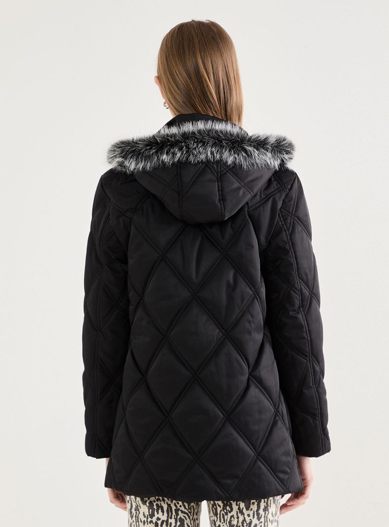 Parka Larga con Gorro Desmontable-1