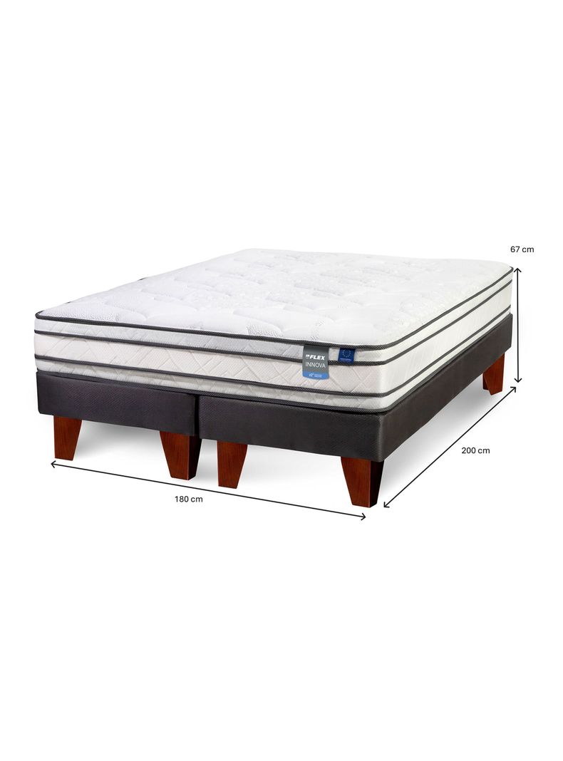 Cama Europea Innova King + Set de Muebles Lorraine-1