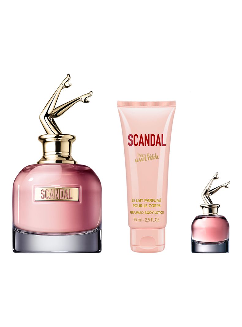 Set Perfume Scandal EDP Mujer 80 ml + Loción Corporal 75 ml + EDP 6 ml Jean Paul Gaultier-0