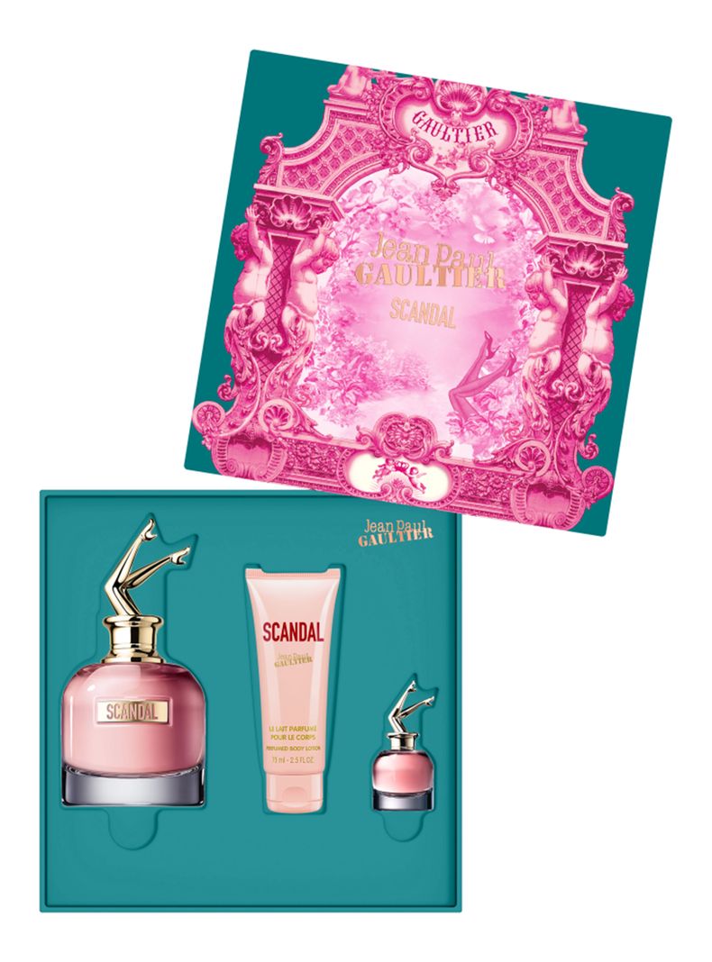 Set Perfume Scandal EDP Mujer 80 ml + Loción Corporal 75 ml + EDP 6 ml Jean Paul Gaultier-1