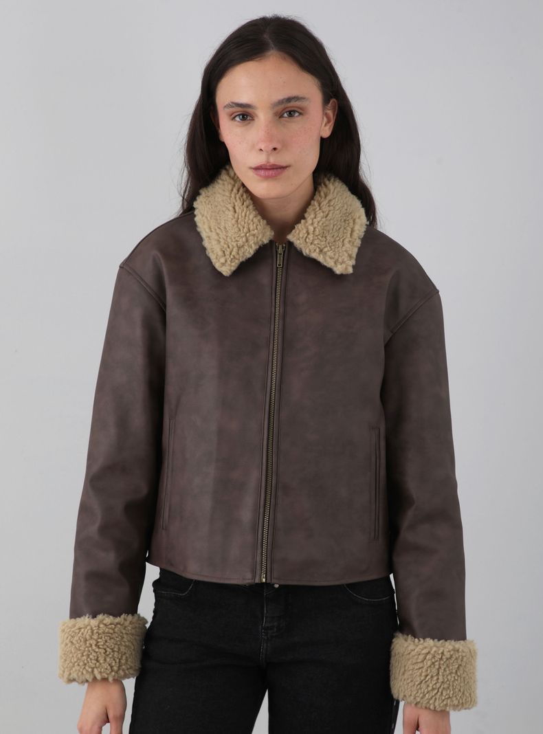 Chaqueta Pu Cuello Chiporro-0