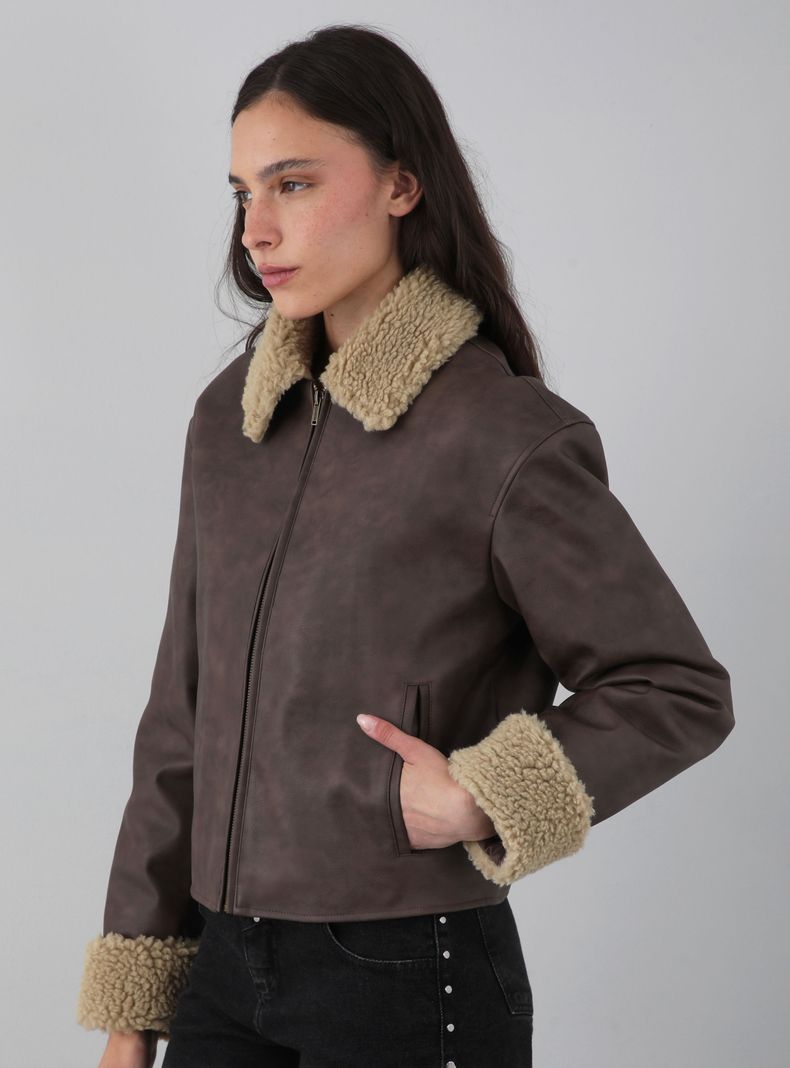 Chaqueta Pu Cuello Chiporro-2
