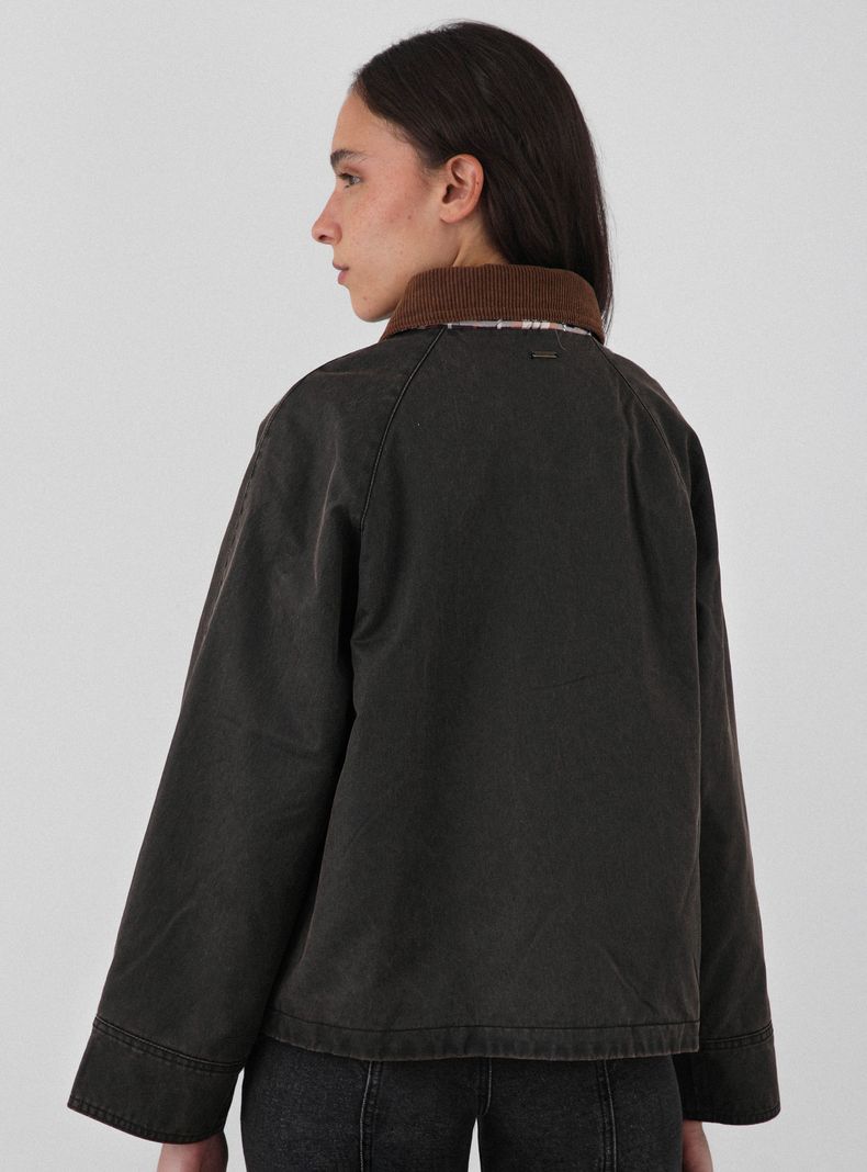 Chaqueta Cuello Cotelé Color-1