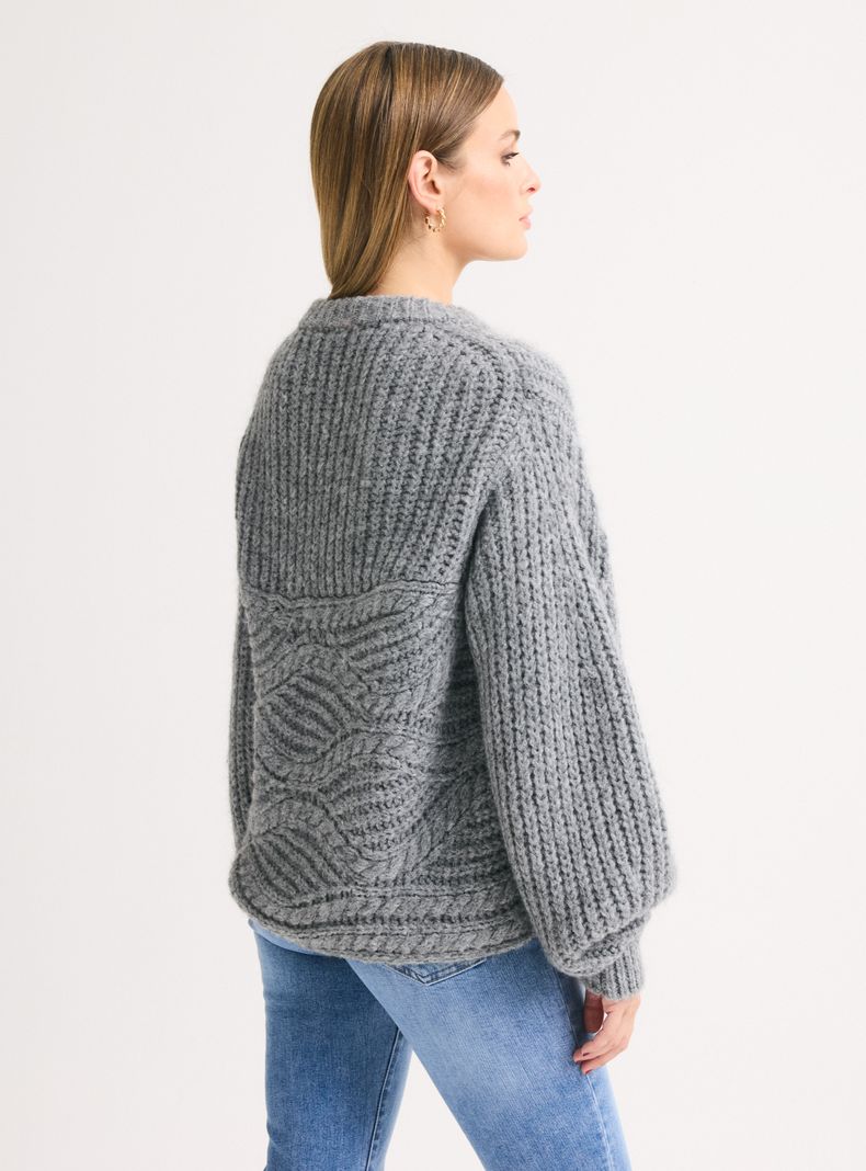Sweater Italiano con Manga Globo-1