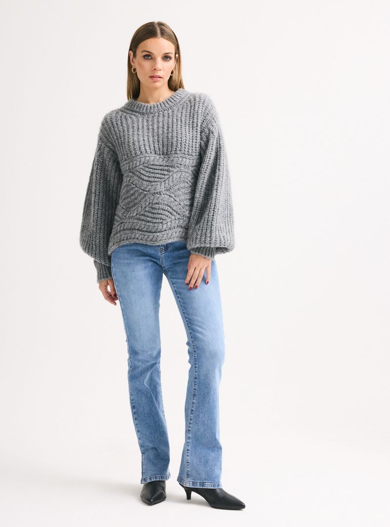 Sweater Italiano con Manga Globo-4
