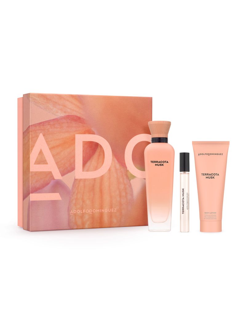 Set Perfume Terracota Musk EDP 120 ml + Loción Corporal 75 ml + EDT 10 ml-1