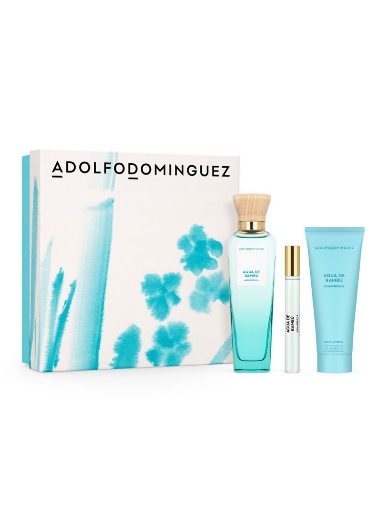 Set Perfume Aguafresca Bambú EDT Mujer 120 ml + Loción Corporal 75 ml + EDT 10 ml-1