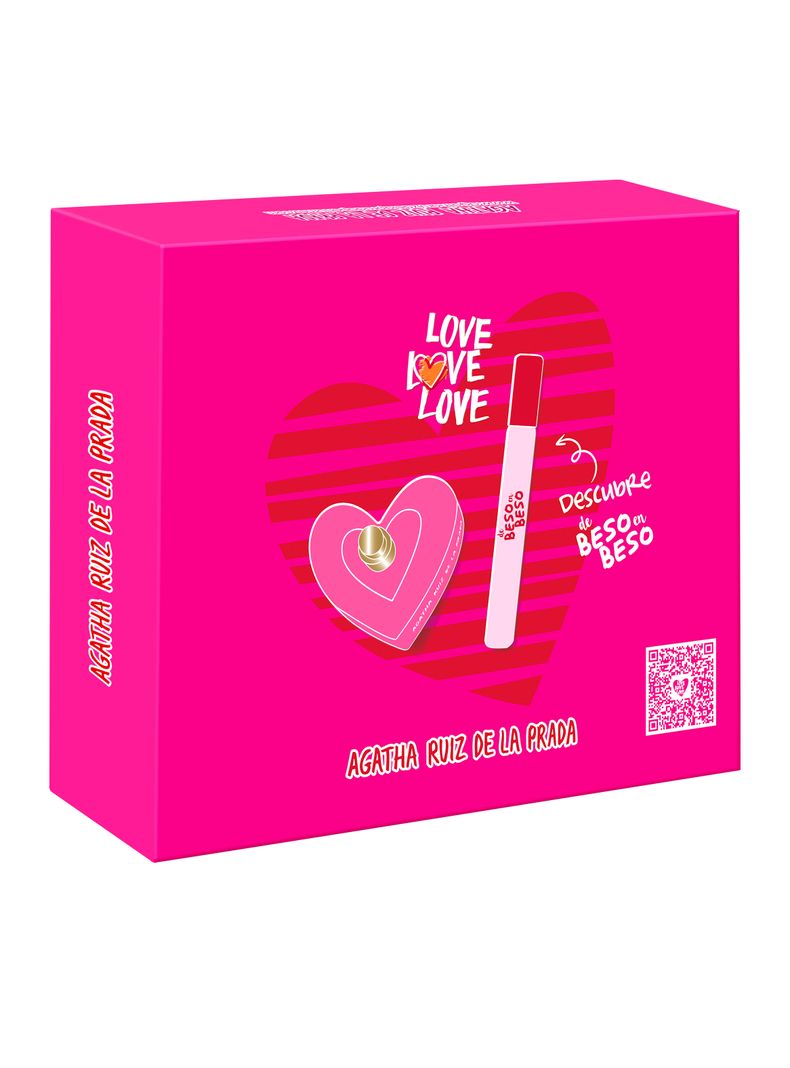 Set Perfume Love Love Love EDT Mujer 50 ml + De beso en beso EDT 10 ml-1