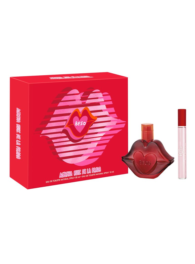Set Perfume Beso EDT Mujer 50 ml + De Beso en Beso EDT 10 ml