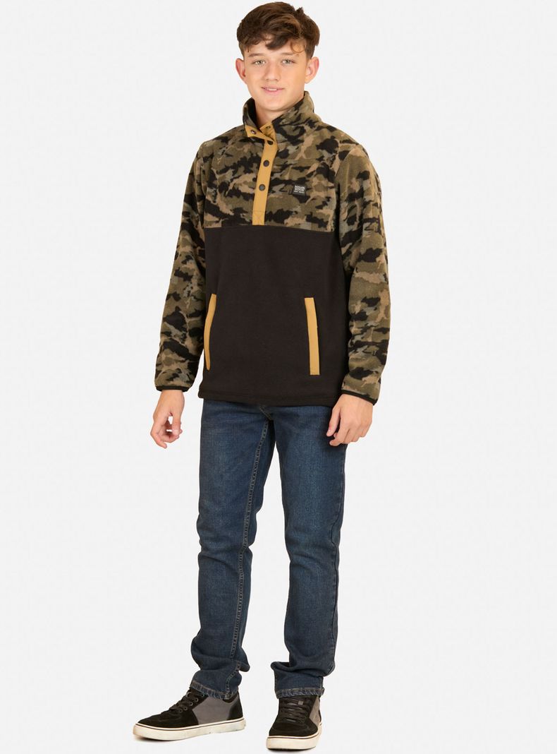 Polerón Polar Casual Multicolor-3