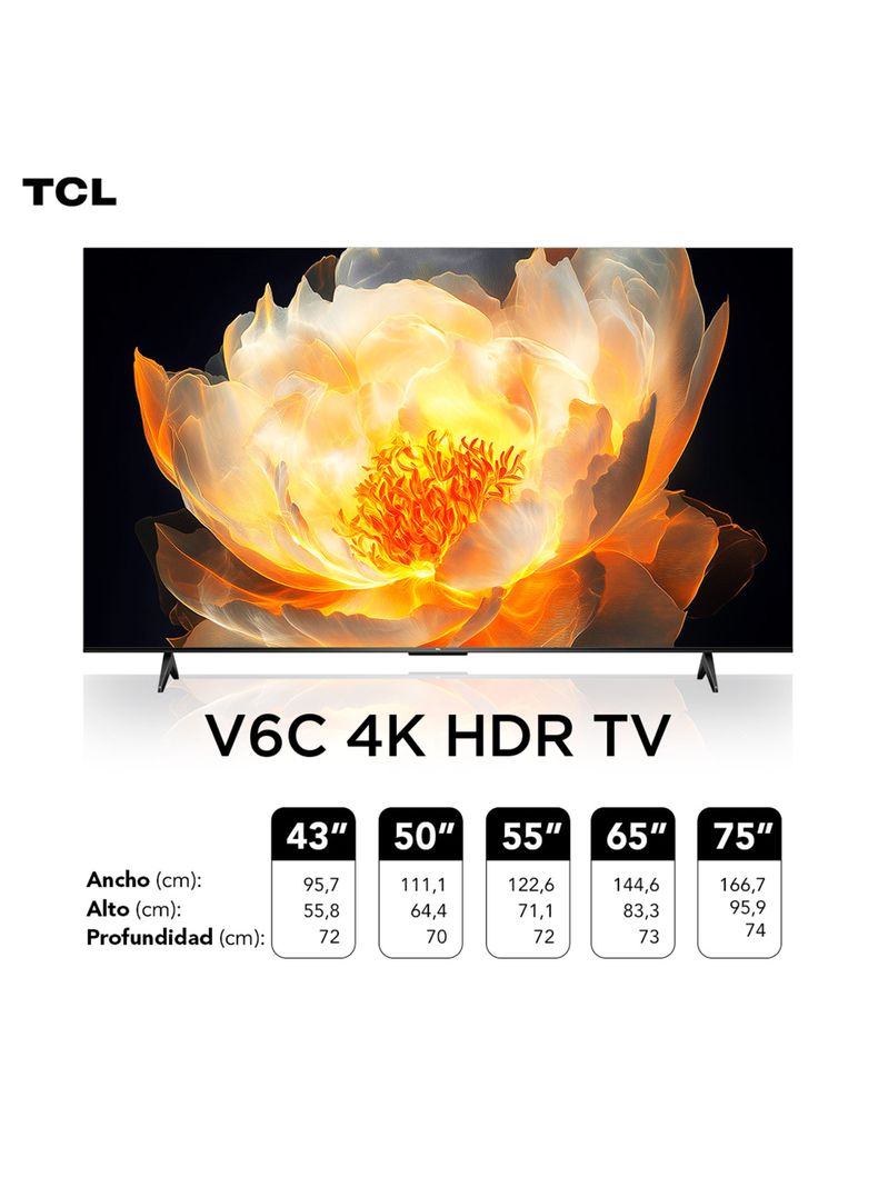 LED Smart TV 75" UHD 4K V6C-10