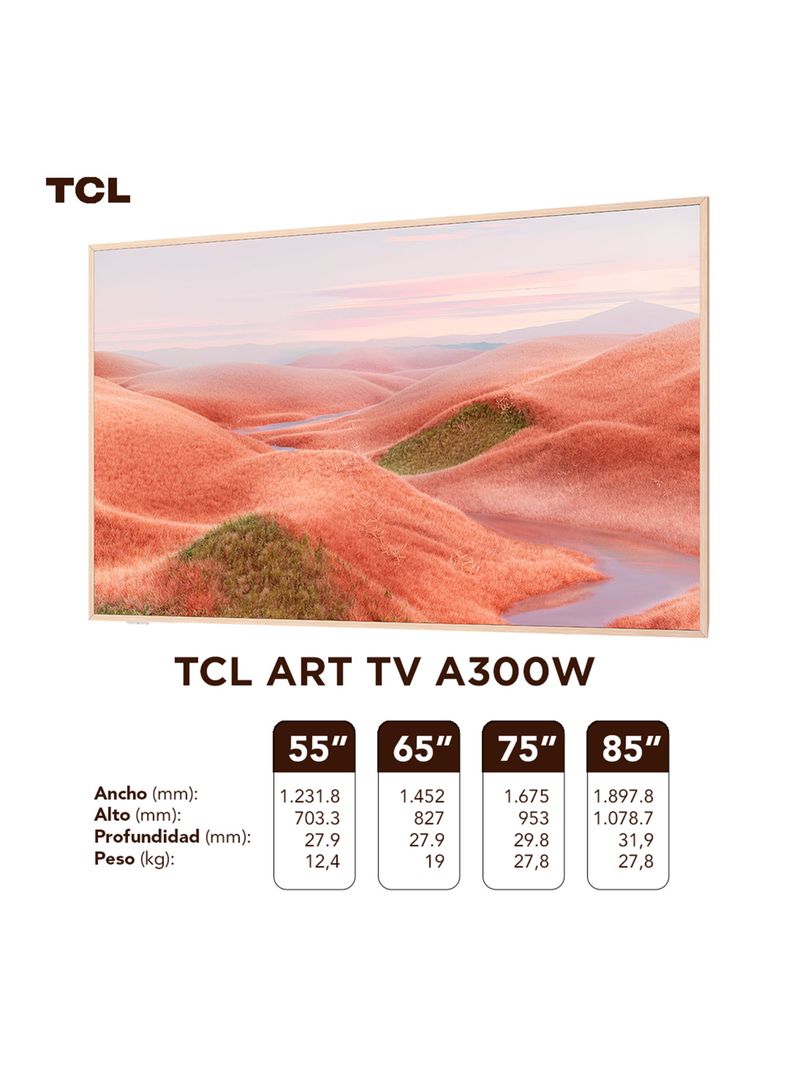 QLED Smart TV 75" 4K UHD ART TV A300W-11