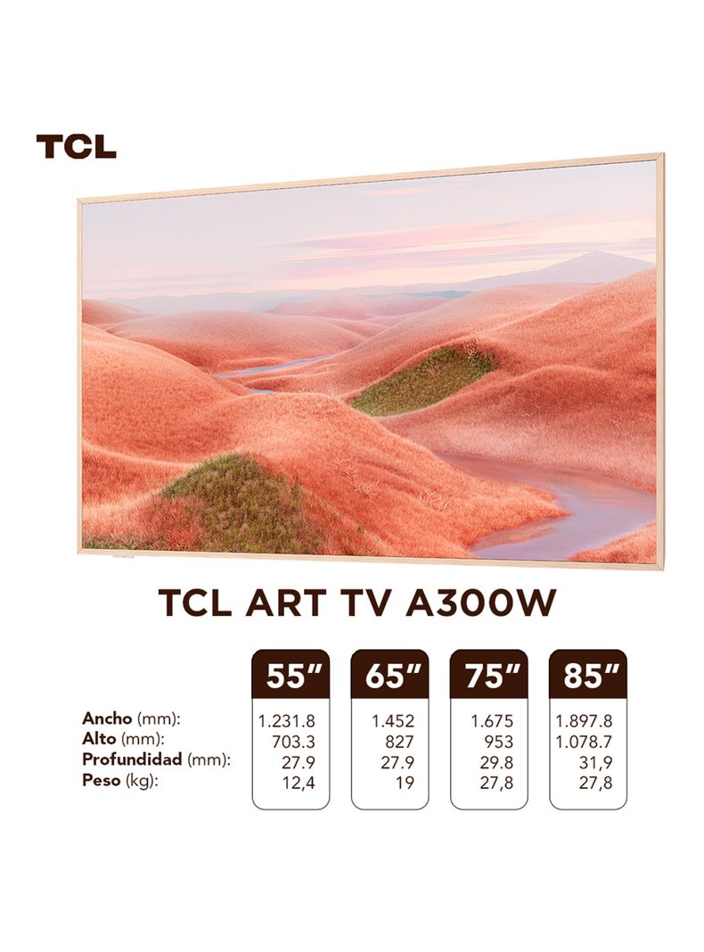 QLED Smart TV 85" 4K UHD ART TV A300W-11