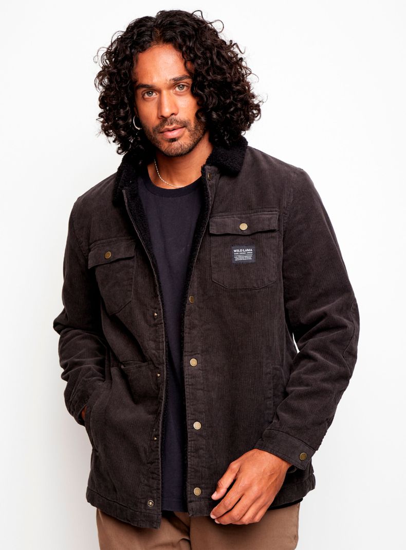 Chaqueta Cordero Organica Verde Hombre-3